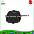 Neuer quadratischer BBQ-Schwarzes Roheisen-Bratpfanne-Grill Pan